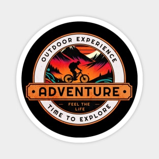 Outdoor Experience Mountain Bike Design Magnet